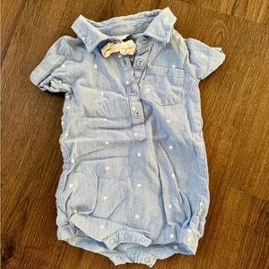 Blue Polka Dot Kids Bodysuit